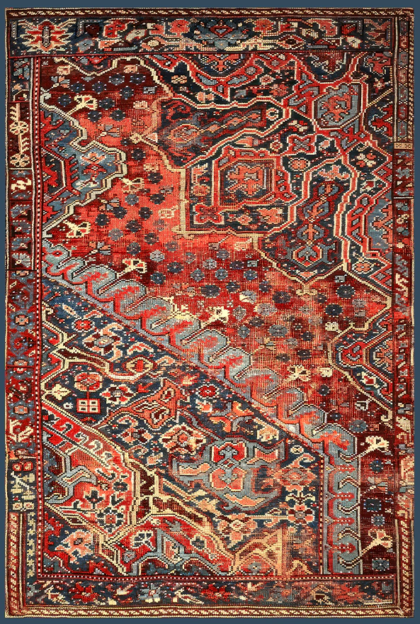 فرشینه و قالیچه طرح گلیم مناسب حال و پذیرایی برند دفه کد 1811