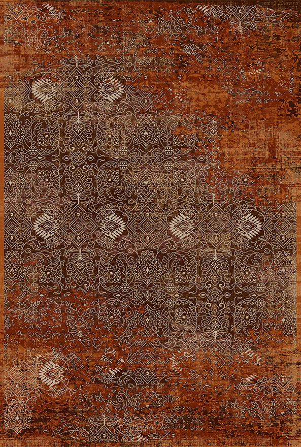 فرشینه و قالیچه طرح گلیم مناسب حال و پذیرایی برند دفه کد 1813