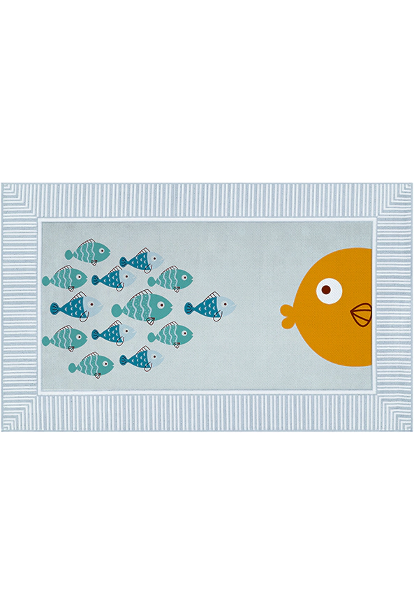 فرشینه و قالیچه فانتزی مناسب اتاق کودک برند دفه کد 1962