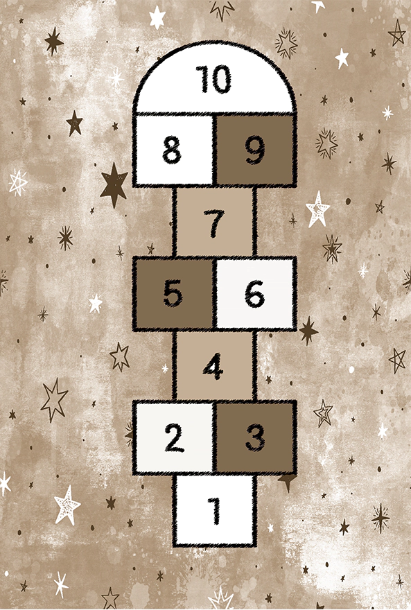 فرشینه و قالیچه فانتزی مناسب اتاق کودک برند دفه کد 1966