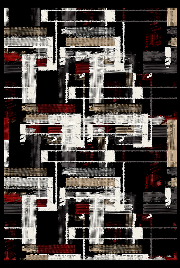 فرشینه و قالیچه مدرن مناسب حال و پذیرایی برند دفه کد 1971