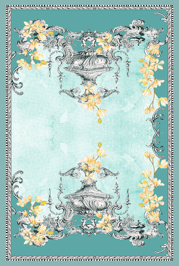 فرشینه و قالیچه مدرن مناسب حال و پذیرایی برند دفه کد 1972