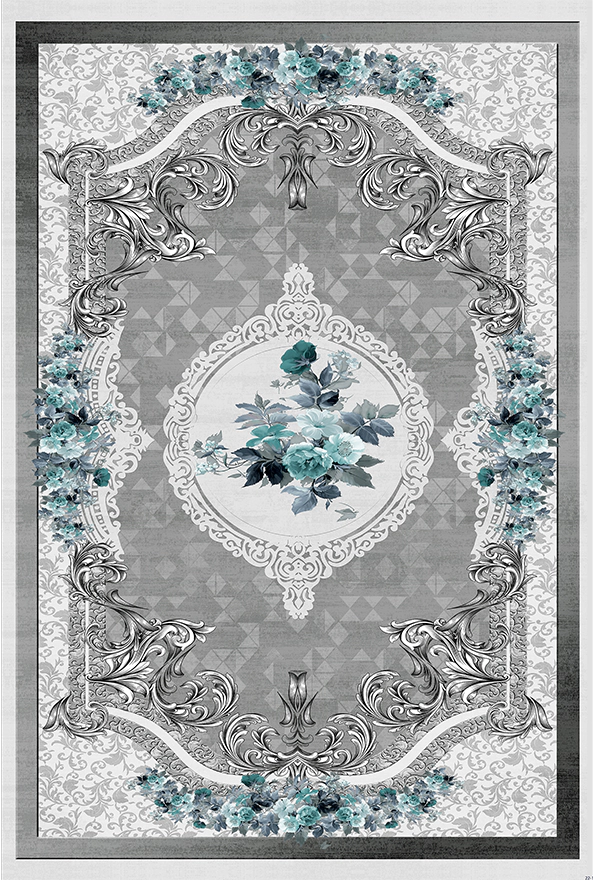 فرشینه و قالیچه مدرن مناسب حال و پذیرایی برند دفه کد 1977