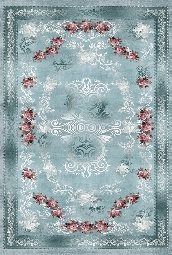 فرشینه و قالیچه مدرن مناسب حال و پذیرایی برند دفه کد 2083