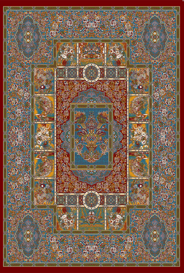 فرشینه و قالیچه مدرن مناسب حال و پذیرایی برند دفه کد 2027