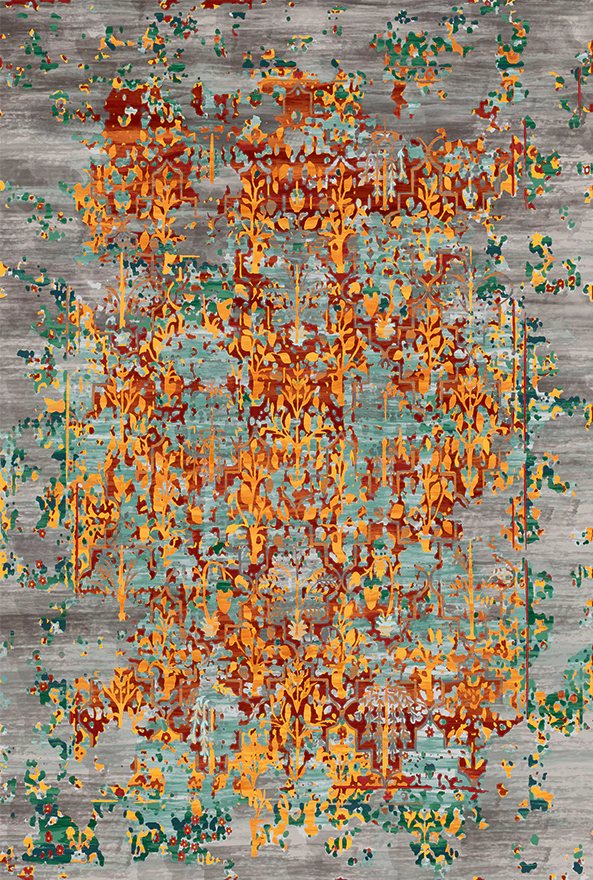 فرشینه و قالیچه مدرن مناسب حال و پذیرایی برند دفه کد 2134