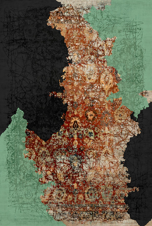 فرشینه و قالیچه مدرن مناسب حال و پذیرایی برند دفه کد 2141