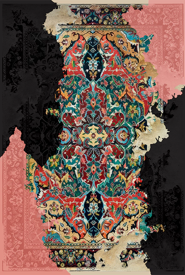 فرشینه و قالیچه مدرن مناسب حال و پذیرایی برند دفه کد 2147