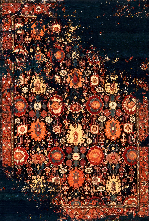 فرشینه و قالیچه مدرن مناسب حال و پذیرایی برند دفه کد 2162