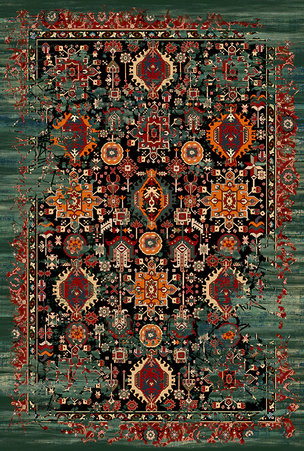 فرشینه و قالیچه مدرن مناسب حال و پذیرایی برند دفه کد 2165