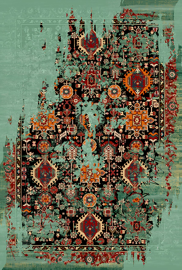 فرشینه و قالیچه مدرن مناسب حال و پذیرایی برند دفه کد 2166