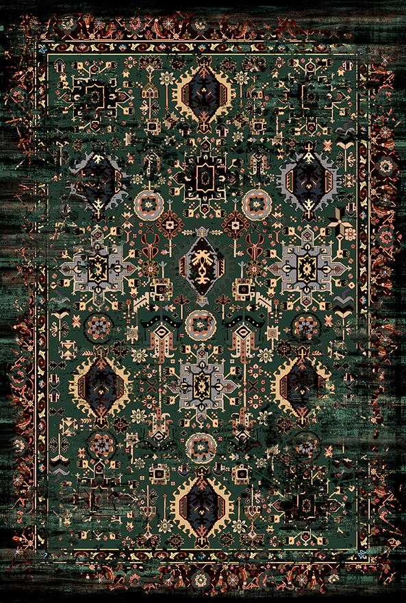 فرشینه و قالیچه مدرن مناسب حال و پذیرایی برند دفه کد 2167