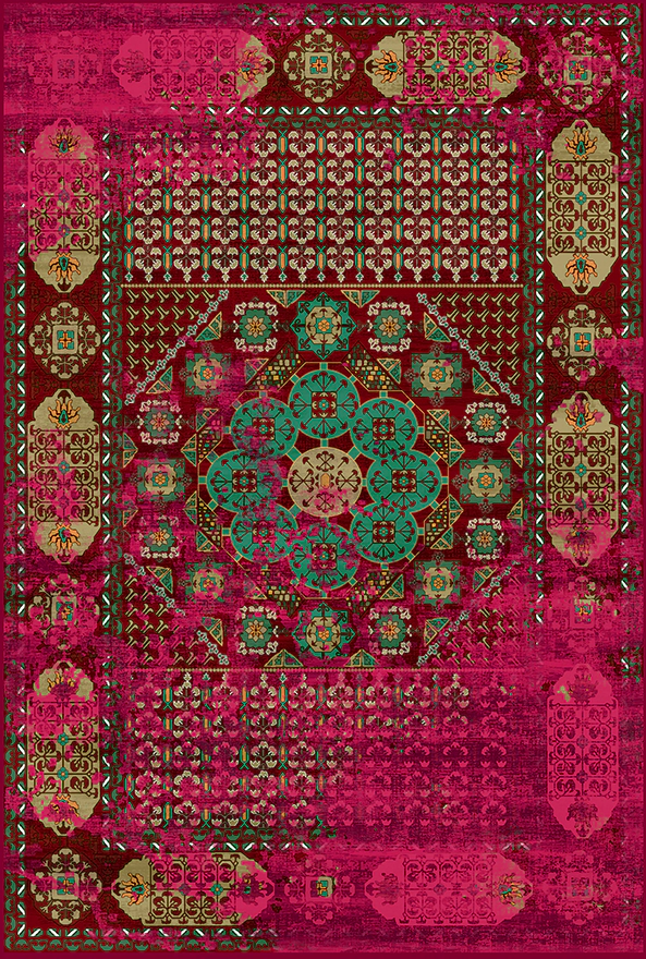 فرشینه و قالیچه مدرن مناسب حال و پذیرایی برند دفه کد 2168