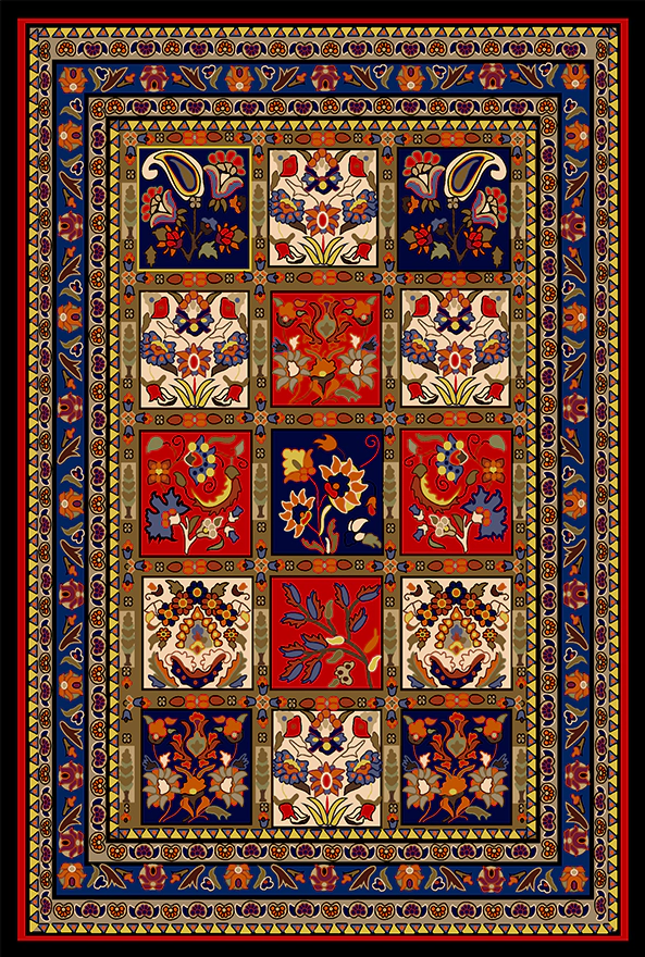 فرشینه و قالیچه مدرن مناسب حال و پذیرایی برند دفه کد 2172