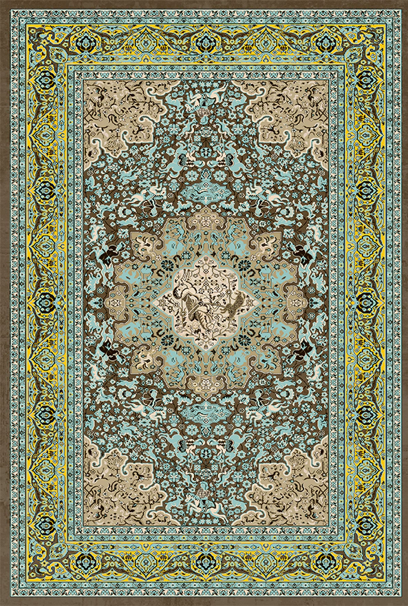 فرشینه و قالیچه مدرن مناسب حال و پذیرایی برند دفه کد 2190