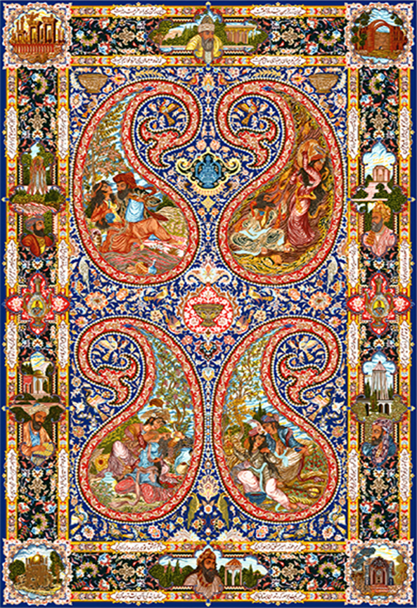 فرشینه و قالیچه سنتی مناسب حال و پذیرایی برند دفه کد DEF 17