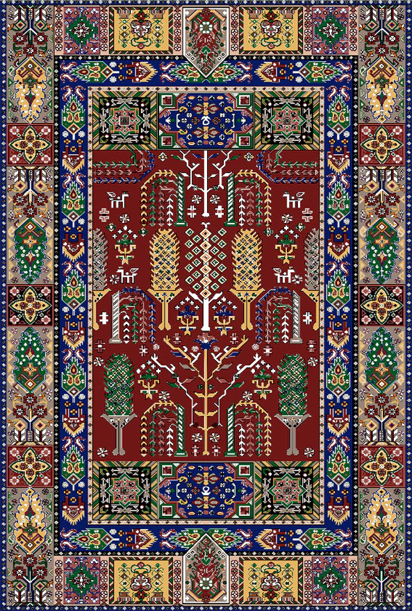 فرشینه و قالیچه سنتی مناسب حال و پذیرایی برند دفه کد 636