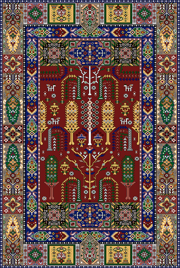 فرشینه و قالیچه سنتی مناسب حال و پذیرایی برند دفه کد 639