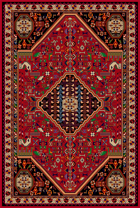 فرشینه و قالیچه سنتی مناسب حال و پذیرایی برند دفه کد 631