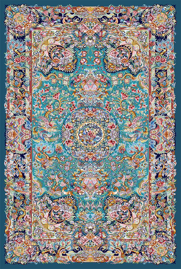 فرشینه و قالیچه سنتی مناسب حال و پذیرایی برند دفه کد DAL S112