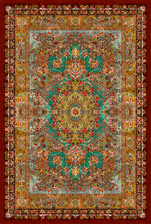 فرشینه و قالیچه سنتی مناسب حال و پذیرایی برند دفه کد DAL S115