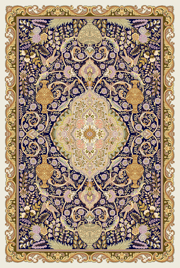 فرشینه و قالیچه سنتی مناسب حال و پذیرایی برند دفه کد DAL S117