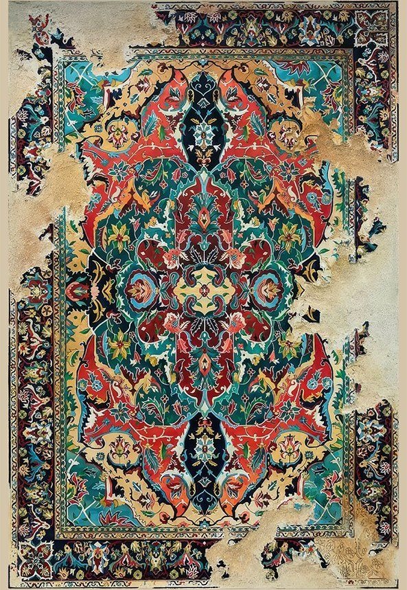 فرشینه و قالیچه سنتی مناسب حال و پذیرایی برند دفه کد DAL S149