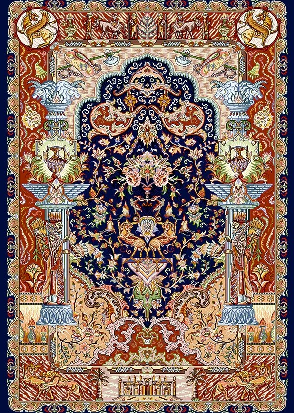 فرشینه و قالیچه سنتی مناسب حال و پذیرایی برند دفه کد DAL S194