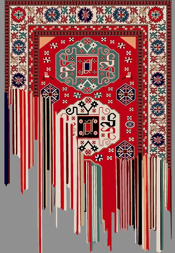 فرشینه و قالیچه سنتی مناسب حال و پذیرایی برند دفه کد DAL S208