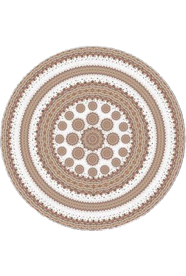 فرشینه گرد مدرن مناسب حال و پذیرایی برند دفه کد DEF 1346