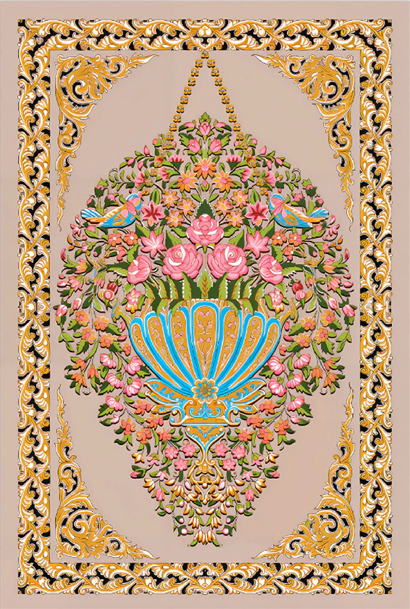 فرشینه و قالیچه سنتی مناسب حال و پذیرایی برند دفه کد ZED 40