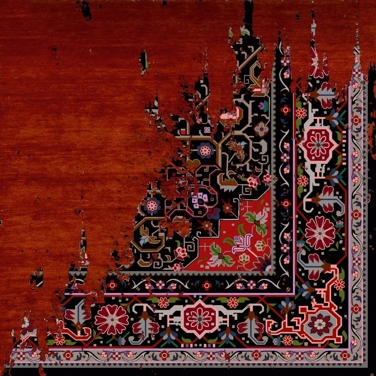 فرشینه و قالیچه سنتی مناسب حال و پذیرایی برند دفه کد DAL S219