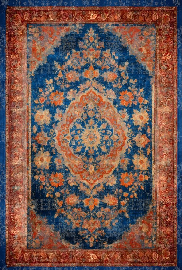 فرشینه و قالیچه سنتی مناسب حال و پذیرایی برند دفه کد DAL S247