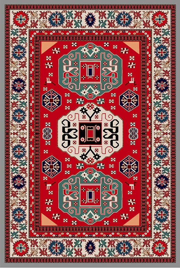 فرشینه و قالیچه سنتی مناسب حال و پذیرایی برند دفه کد DAL S253