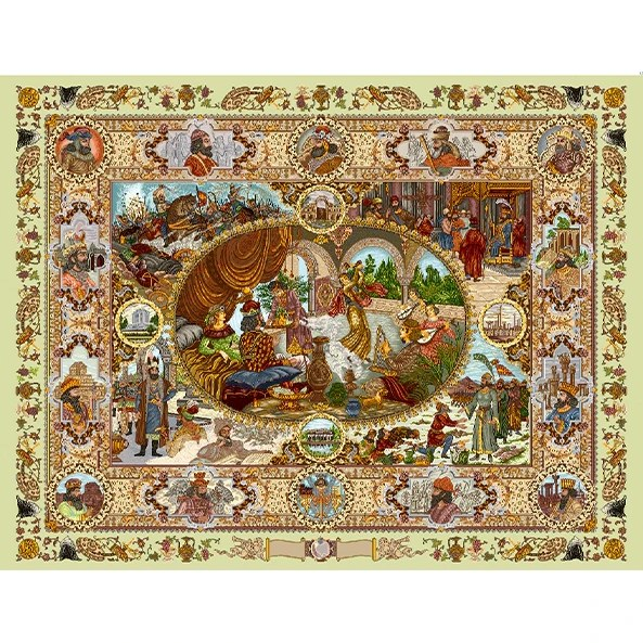 فرشینه و قالیچه سنتی مناسب حال و پذیرایی برند دفه کد DAL S257