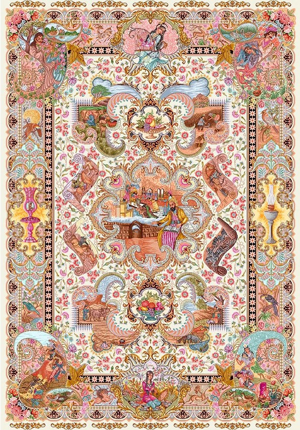 فرشینه و قالیچه سنتی مناسب حال و پذیرایی برند دفه کد DAL S273