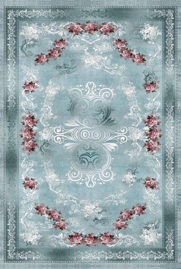 فرشینه و قالیچه مدرن مناسب حال و پذیرایی برند دفه کد DAL M326