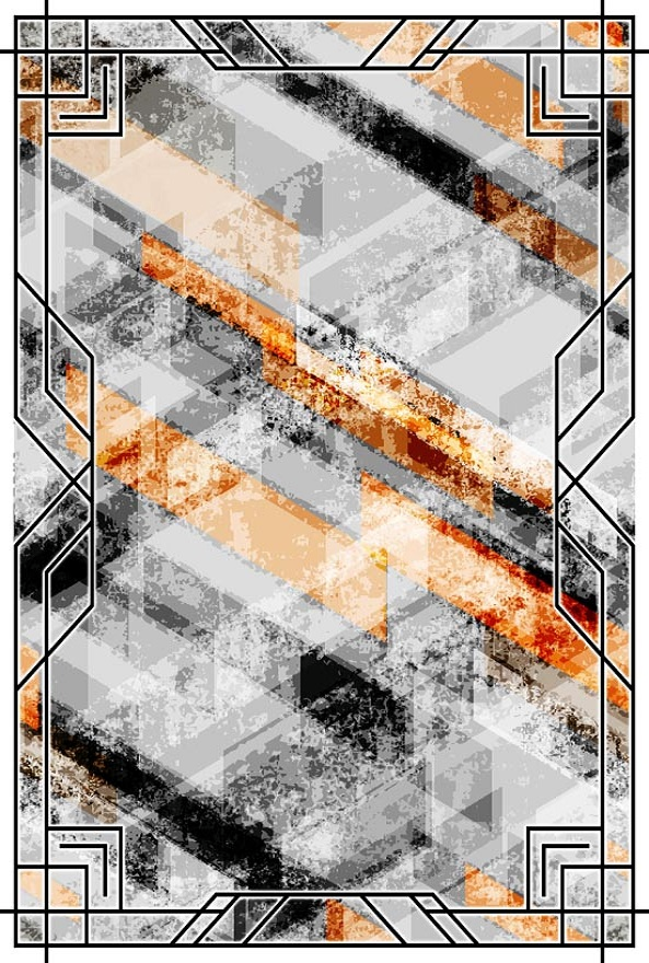 فرشینه و قالیچه مدرن مناسب حال و پذیرایی برند دفه کد DAL M345