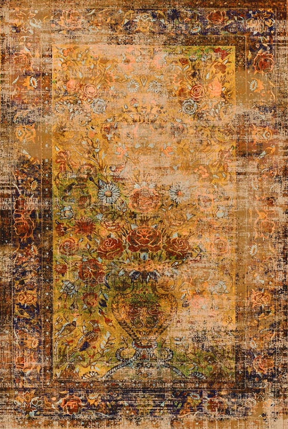 فرشینه و قالیچه مدرن مناسب حال و پذیرایی برند دفه کد DAL M448