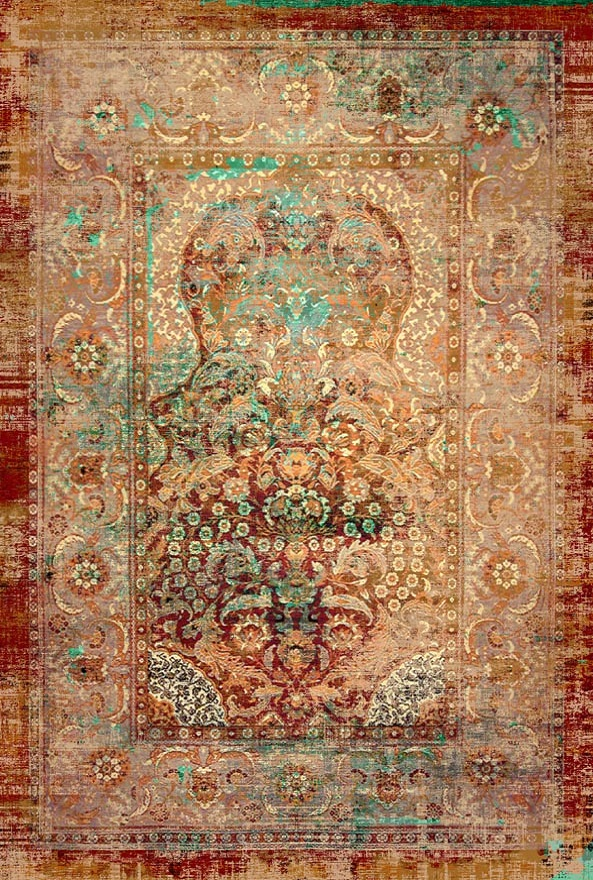 فرشینه و قالیچه مدرن مناسب حال و پذیرایی برند دفه کد DAL M471