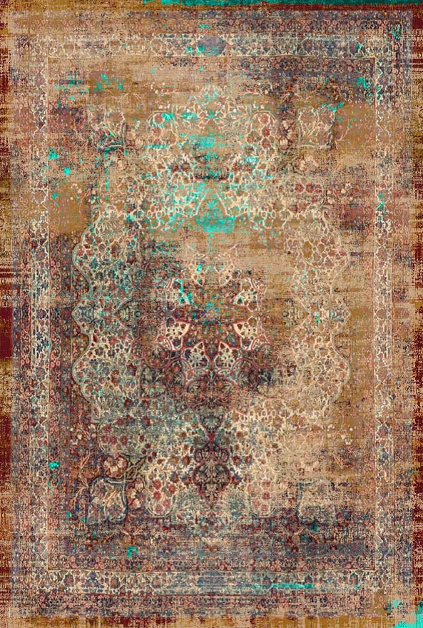 فرشینه و قالیچه مدرن مناسب حال و پذیرایی برند دفه کد DAL M473