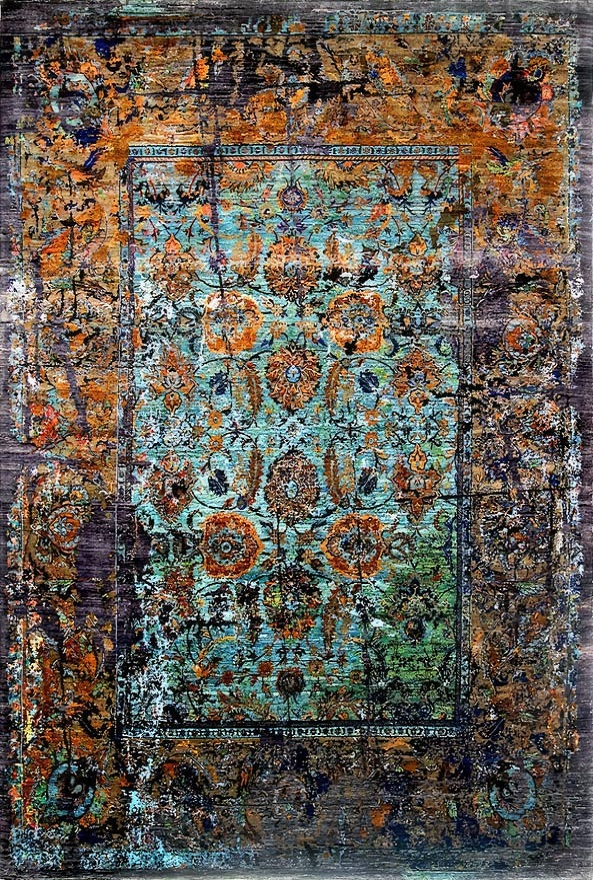 فرشینه و قالیچه مدرن مناسب حال و پذیرایی برند دفه کد DAL M476