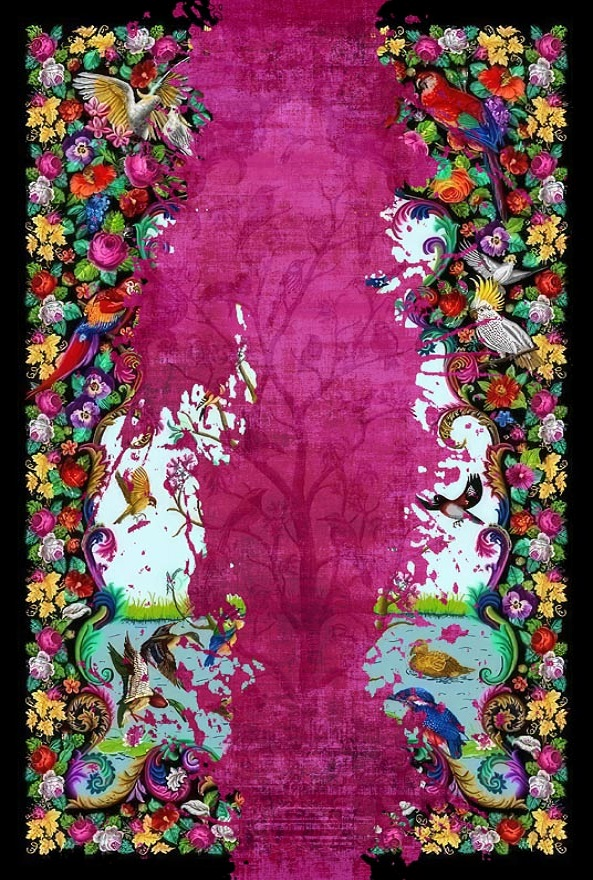 فرشینه و قالیچه مدرن مناسب حال و پذیرایی برند دفه کد DAL M477