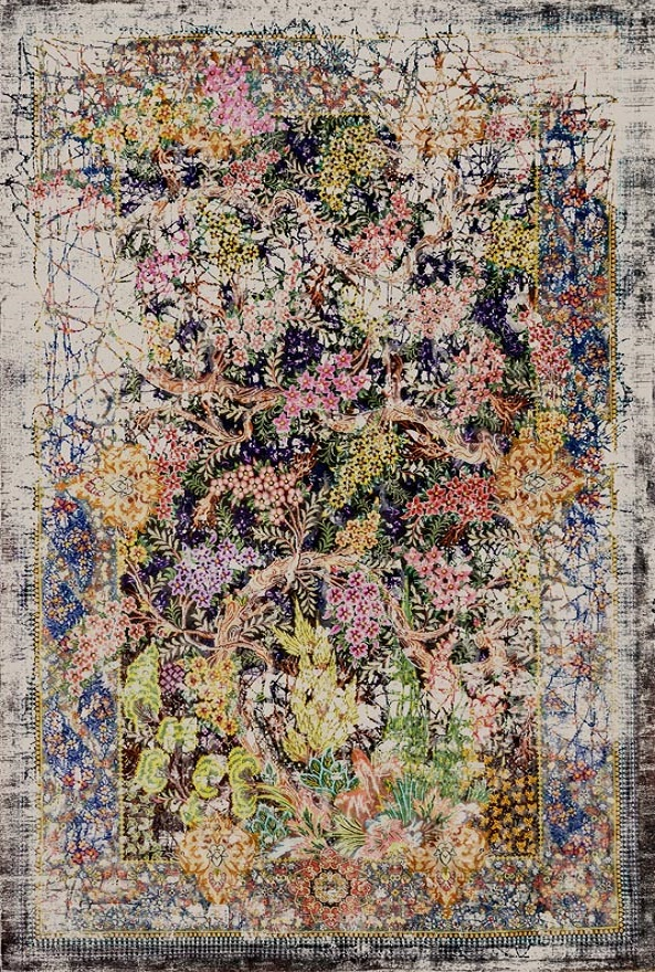 فرشینه و قالیچه مدرن مناسب حال و پذیرایی برند دفه کد DAL M478