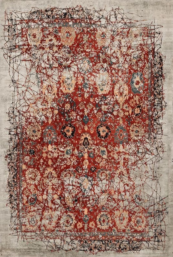 فرشینه و قالیچه مدرن مناسب حال و پذیرایی برند دفه کد DAL M479