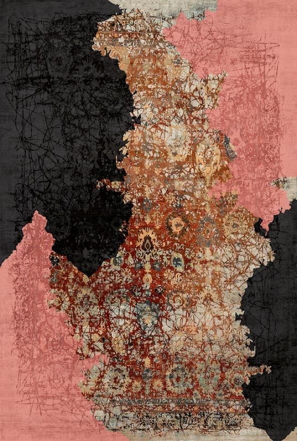 فرشینه و قالیچه مدرن مناسب حال و پذیرایی برند دفه کد DAL M480