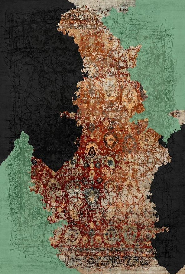 فرشینه و قالیچه مدرن مناسب حال و پذیرایی برند دفه کد DAL M481