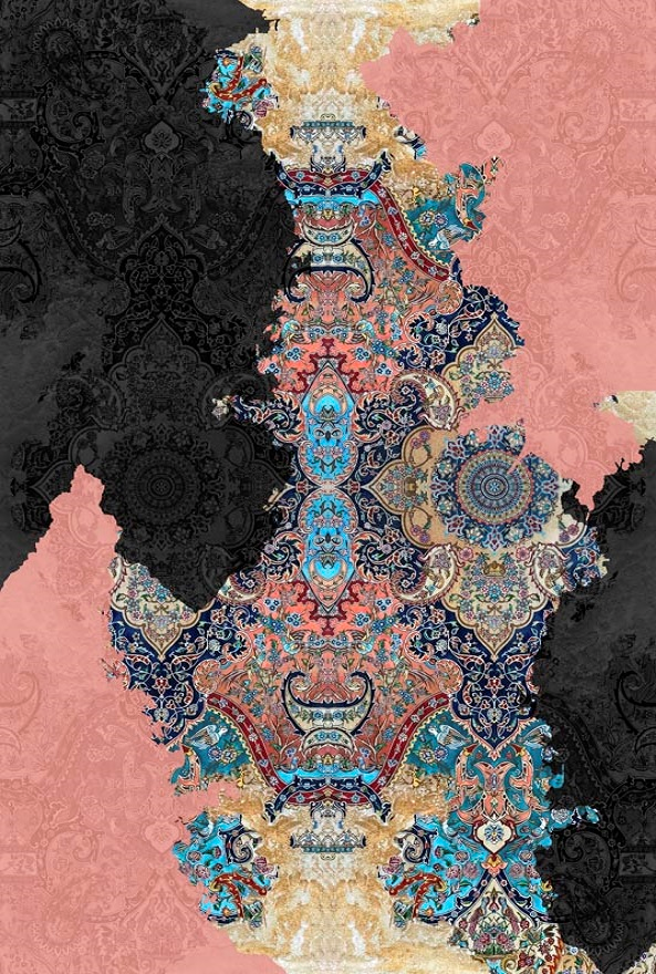 فرشینه و قالیچه مدرن مناسب حال و پذیرایی برند دفه کد DAL M483