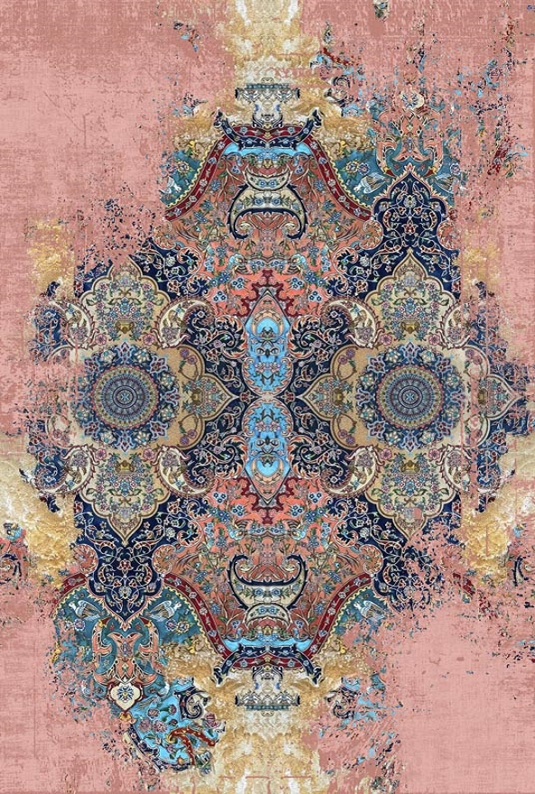 فرشینه و قالیچه مدرن مناسب حال و پذیرایی برند دفه کد DAL M485