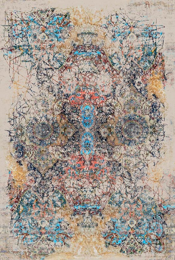 فرشینه و قالیچه مدرن مناسب حال و پذیرایی برند دفه کد DAL M486